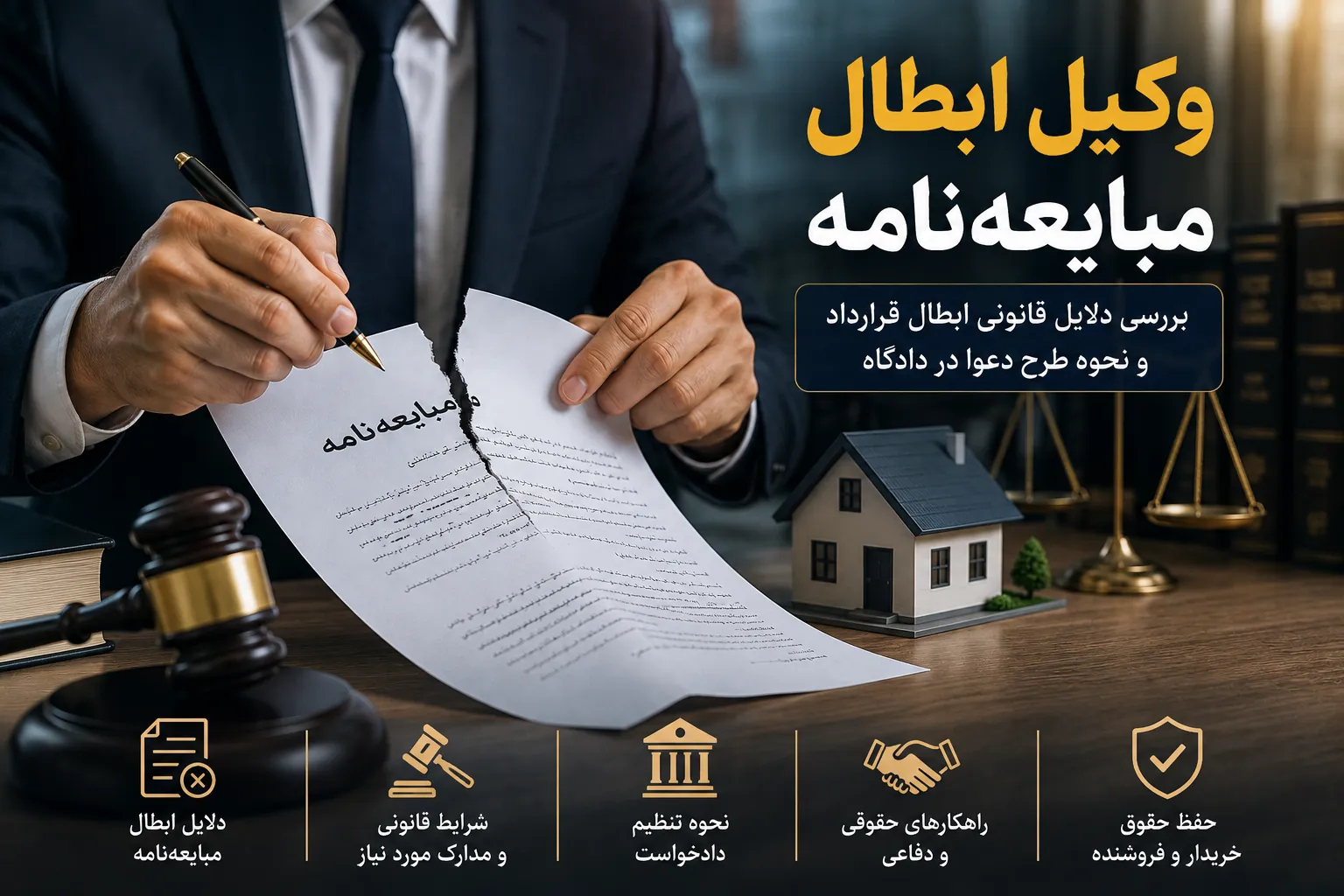 وکیل ابطال مبایعه‌نامه